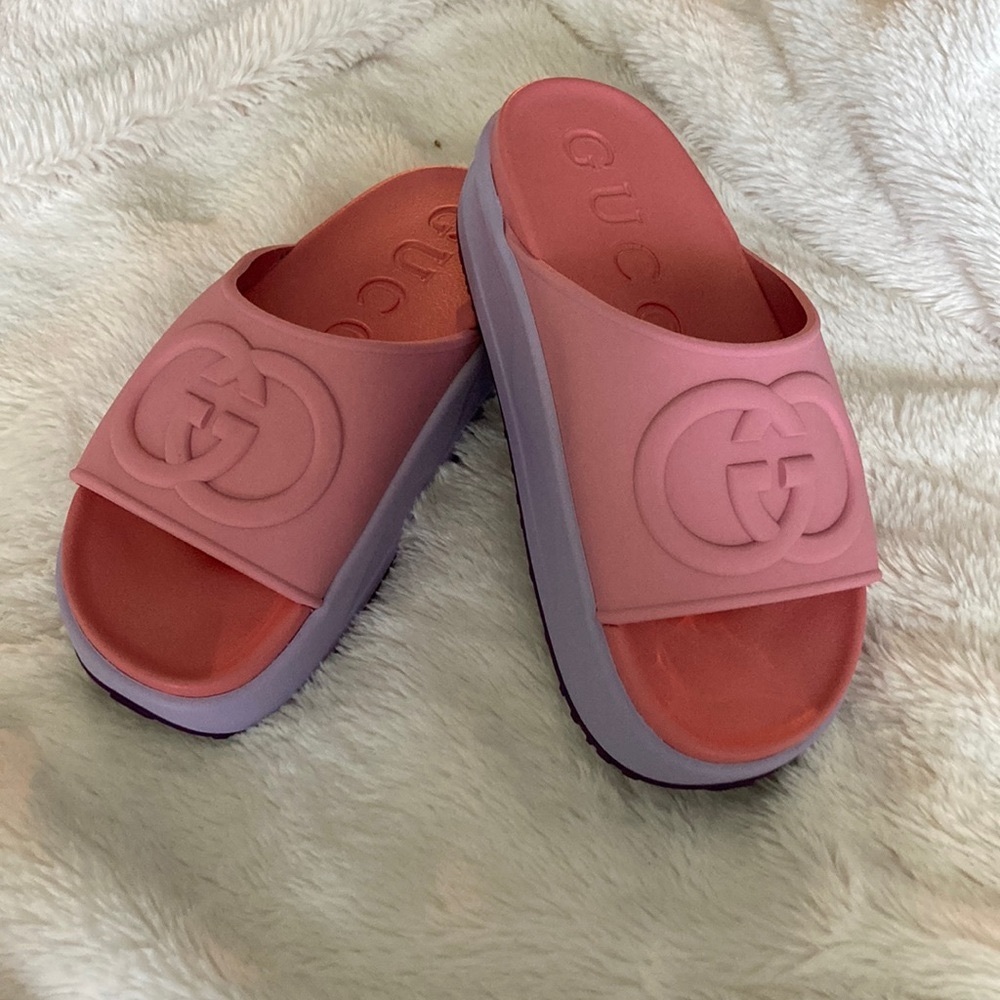 Super Cute Rubber Gucci slides